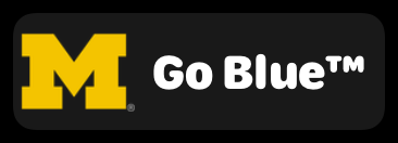 Michigan Go Blue rally card